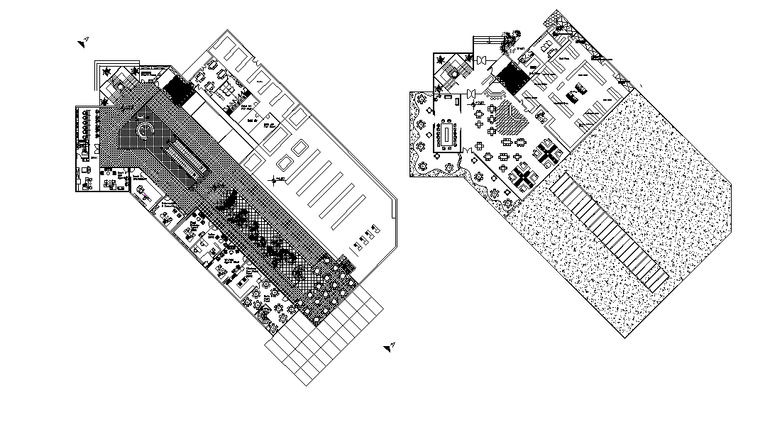 Shopping mall plan is given in this 2D Autocad drawing file. Download now.