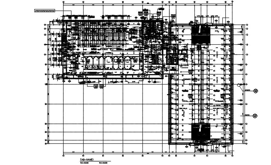Shopping mall typical section plan with car parking details is given in this AutoCAD DWG drawing. Download the AutoCAD 2D DWG file. 