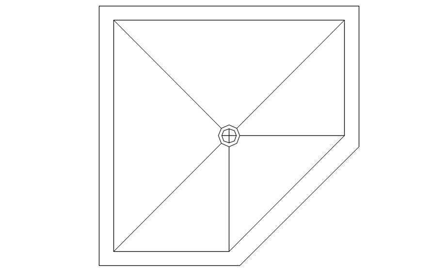 Showers area layout cad block in AutoCAD, dwg file.
