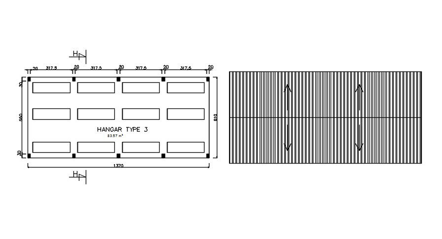 Showroom design plan in autoCAD, dwg file.