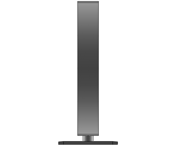 Side View DWG Design of LCD Screen in AutoCAD Format