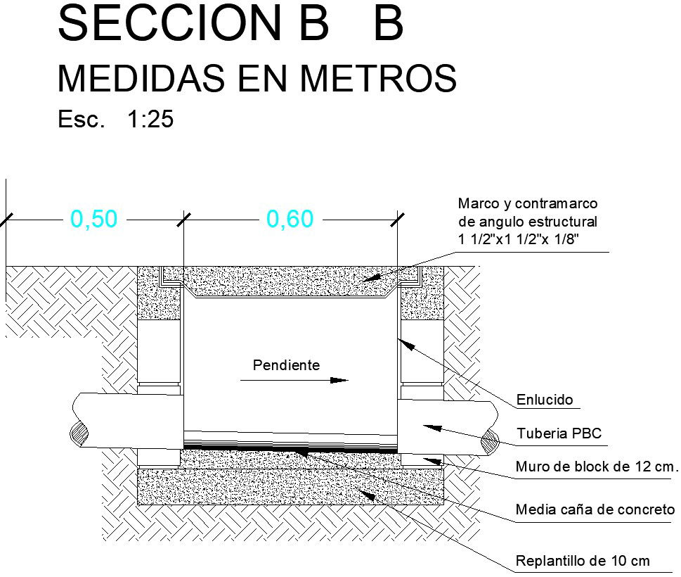 Side Section Of a water heater.