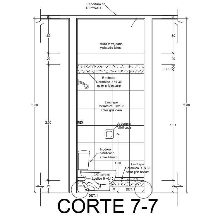 Side sectional elevation drawing specified in this AutoCAD file | Download this 2d AutoCAD drawing file.