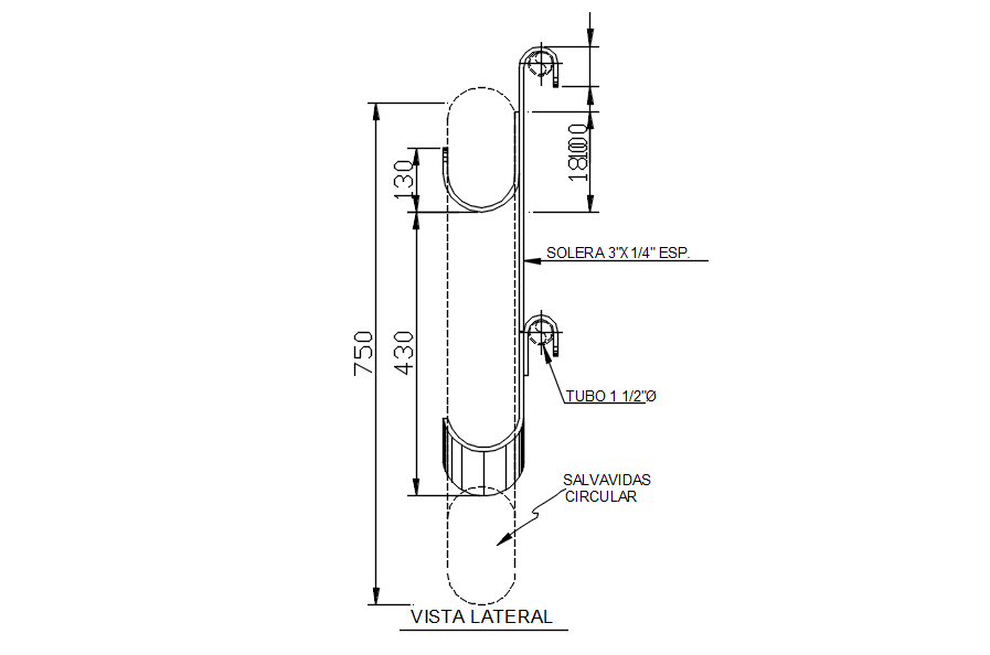 Side view of factory design in detail AutoCAD drawing, dwg file, CAD file