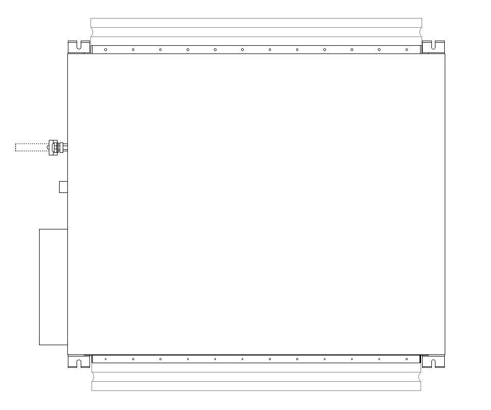 Side View of Air Compressor AutoCAD 2D DWG CAD File