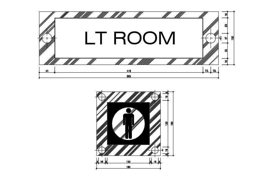 Signs and Symbol Units AutoCAD Blocks Free Download