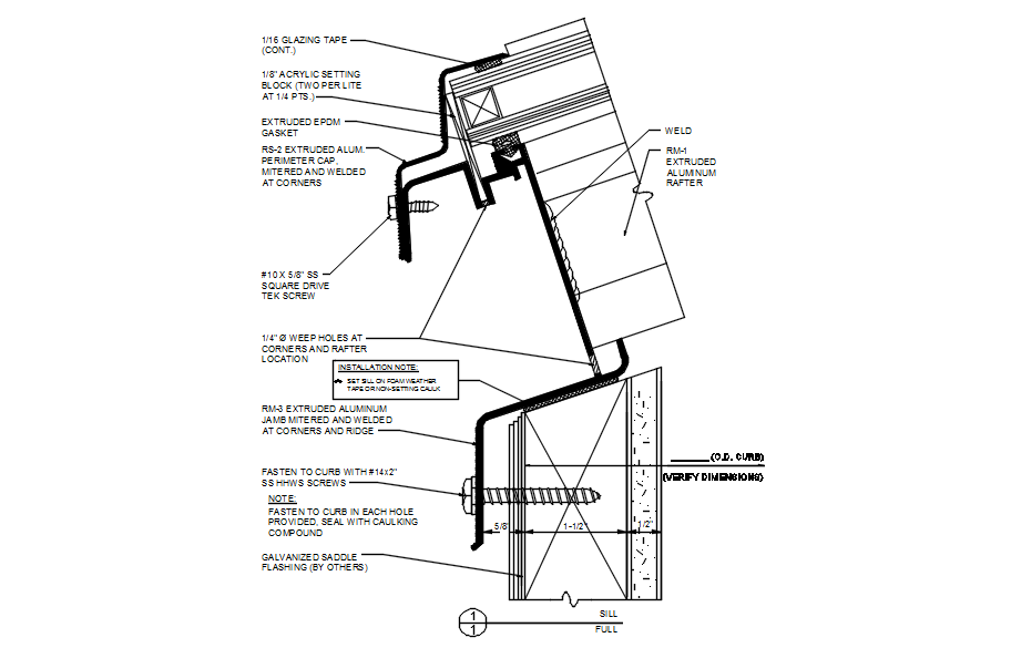 Sill design with detail AutoCAD drawing, dwg file, CAD file
