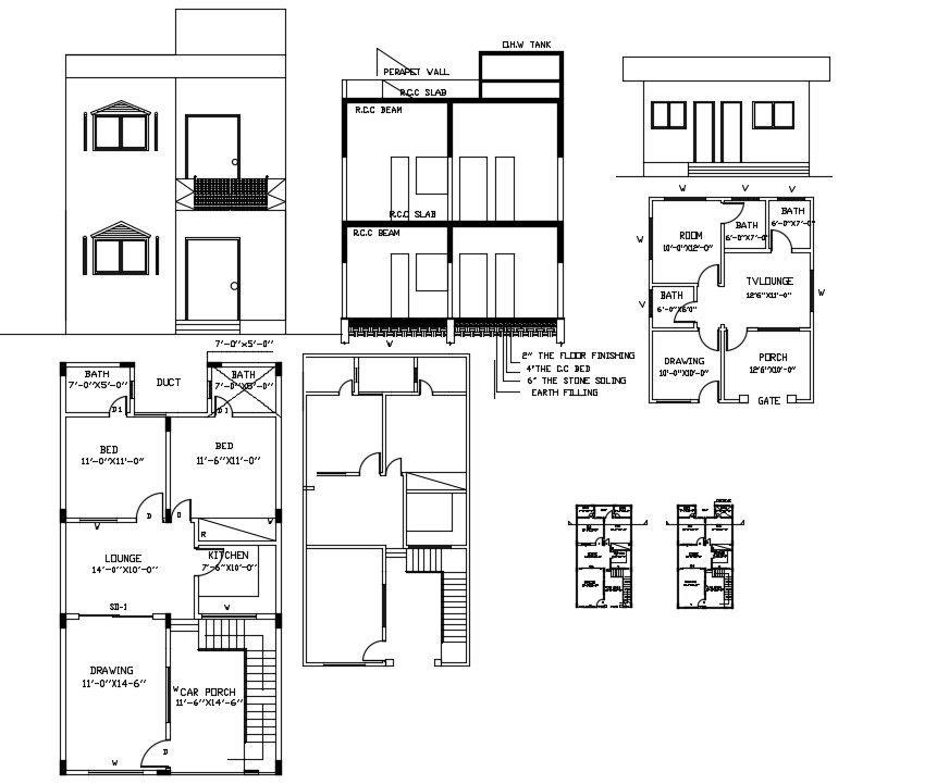 Simple House Design CAD File 