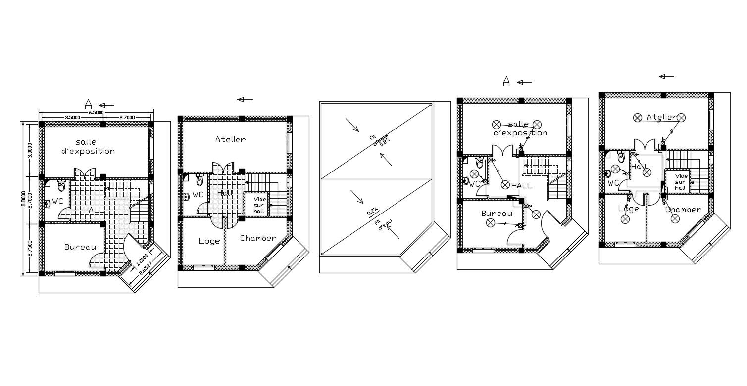 Simple House Design CAD File Free Download