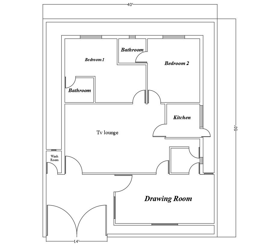 Simple House Design CAD Free Download