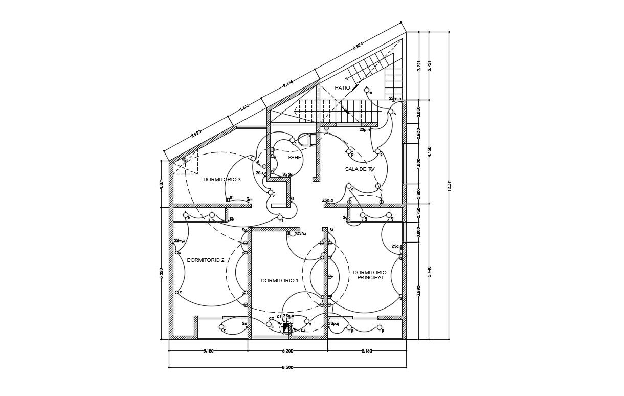Simple House Design In AutoCAD File