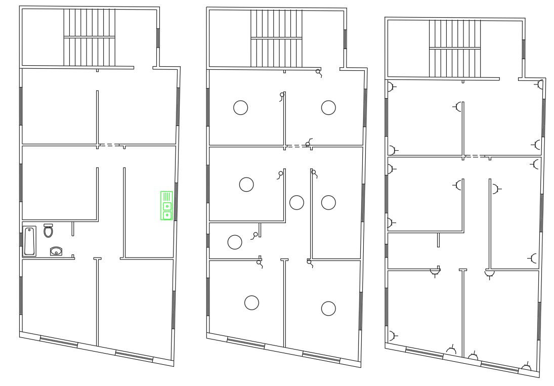 Simple House Floor Plan With Electrical Layout Plan
