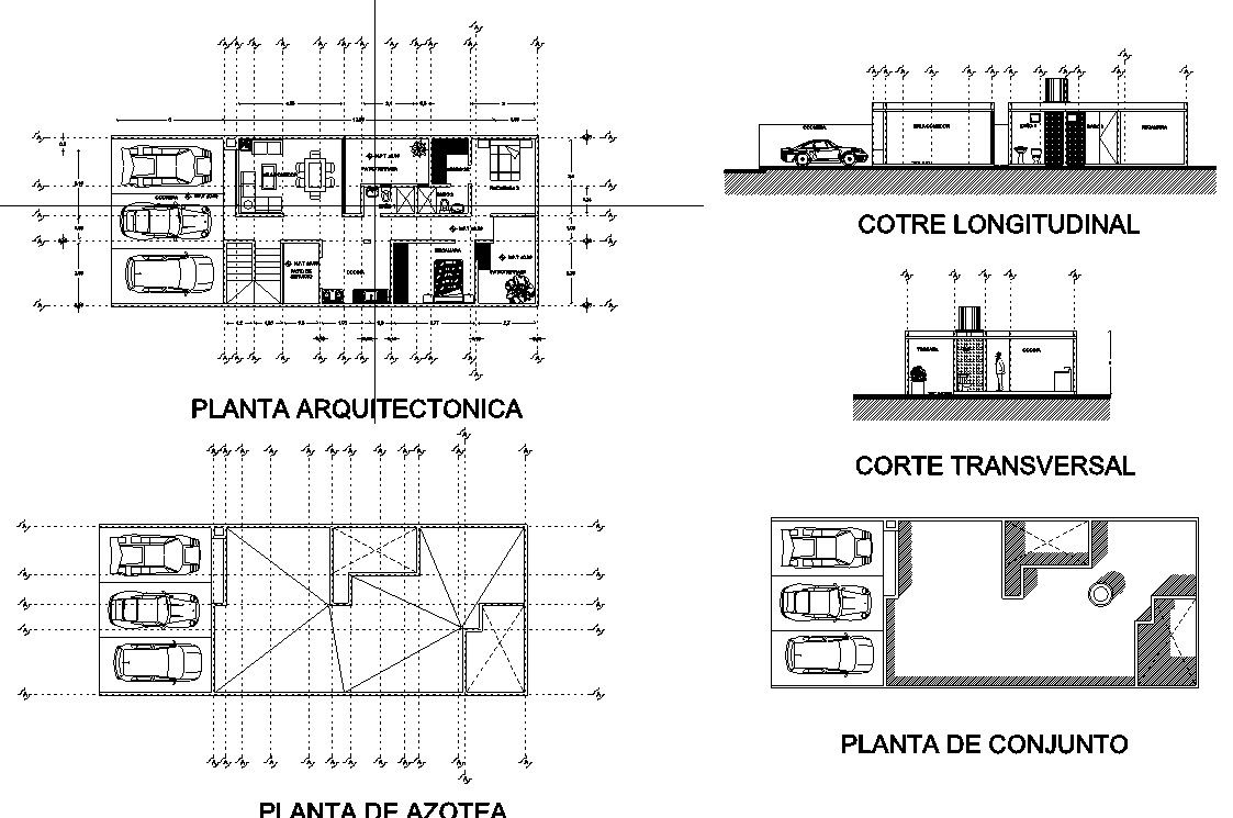 Simple House Plan In DWG File