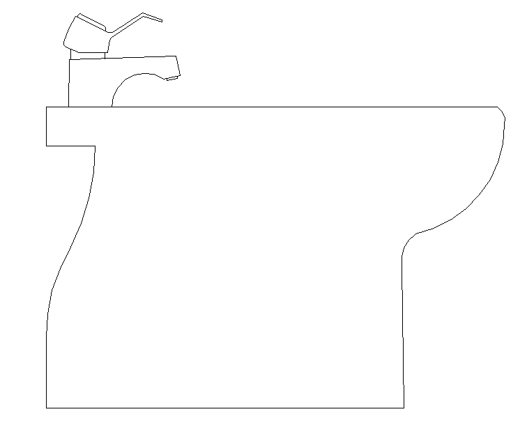 Simple Standing WC Block
