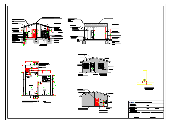 Simple design Single family house design drawing