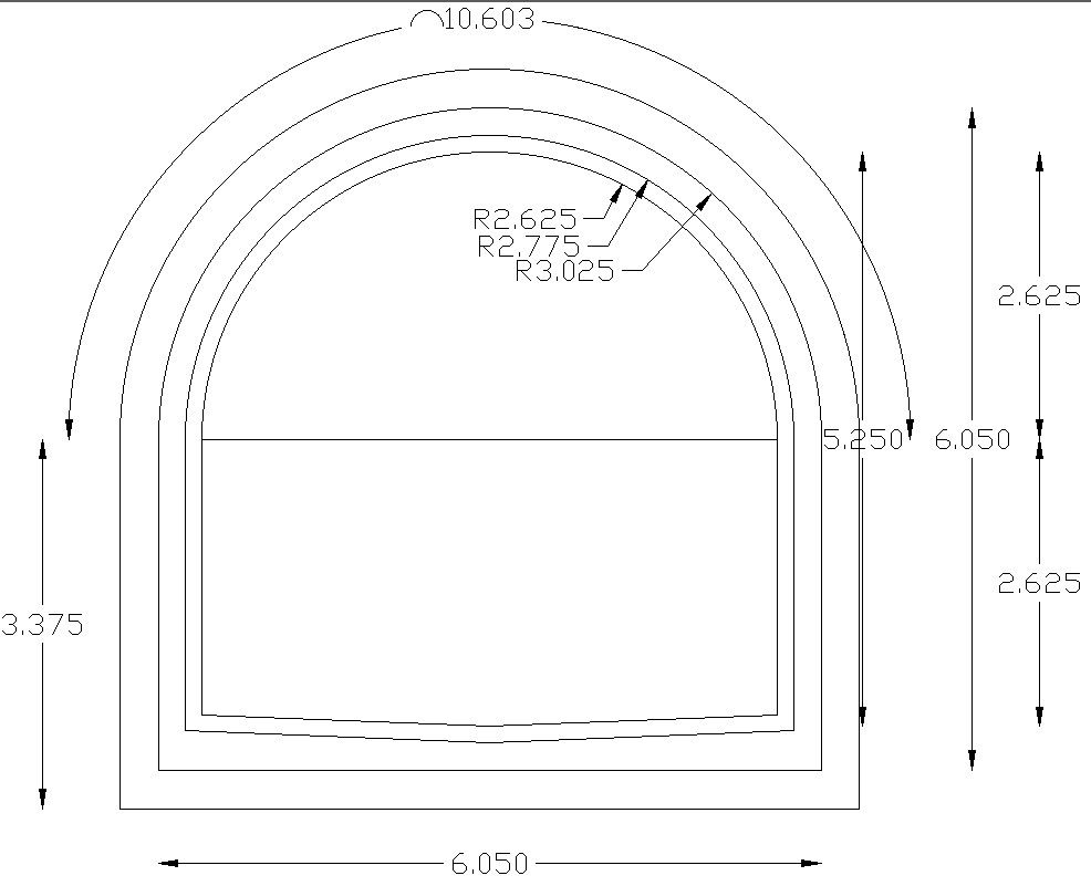 Simple tunnel section with detailing