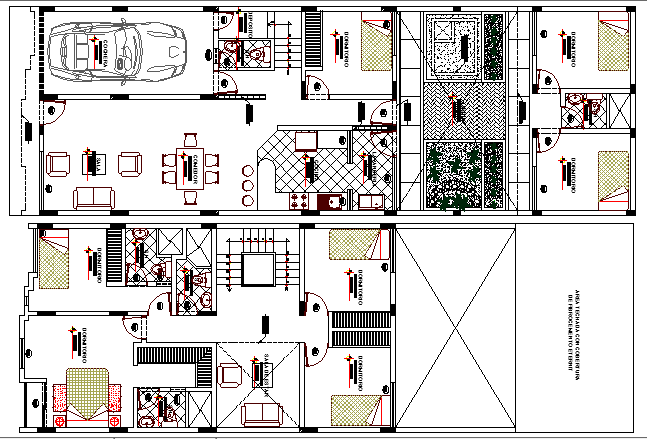 Single Family Housing Structure Details dwg file