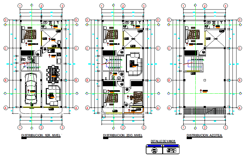 Single-family home autocad file
