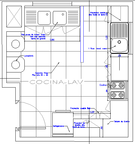 Single family house architecture layout plan details dwg file