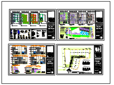 Single family house design drawing