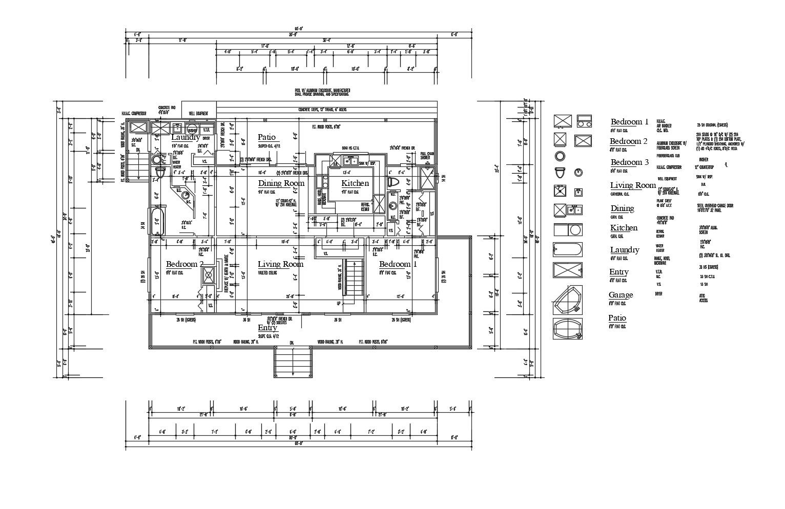 Single Family Home Design In AutoCAD File