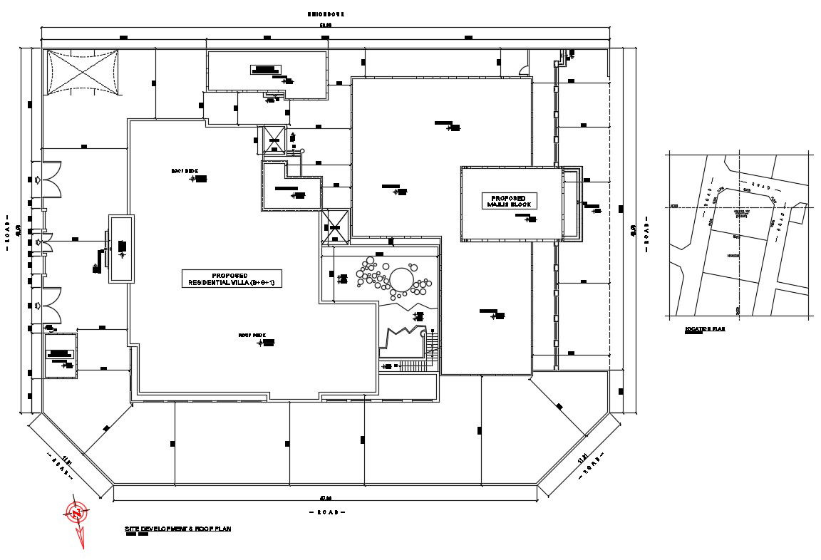 Single family house framing and layout plan details dwg file
