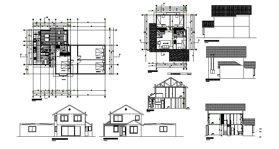Single Family House In DWG File