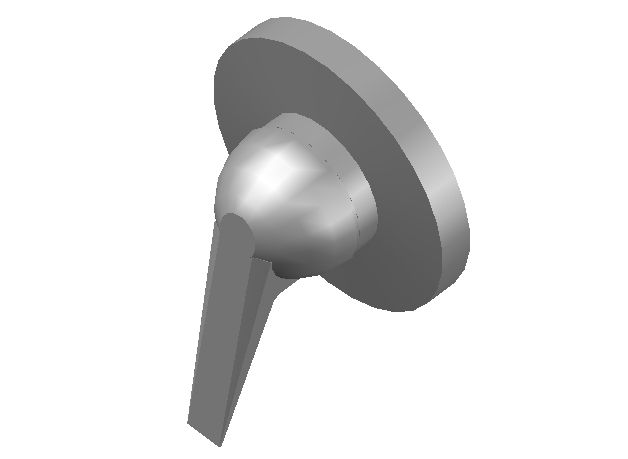 Single lever shower mixer 3d