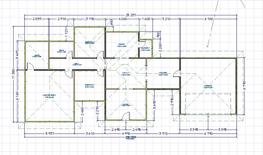 Single story floor plan 3