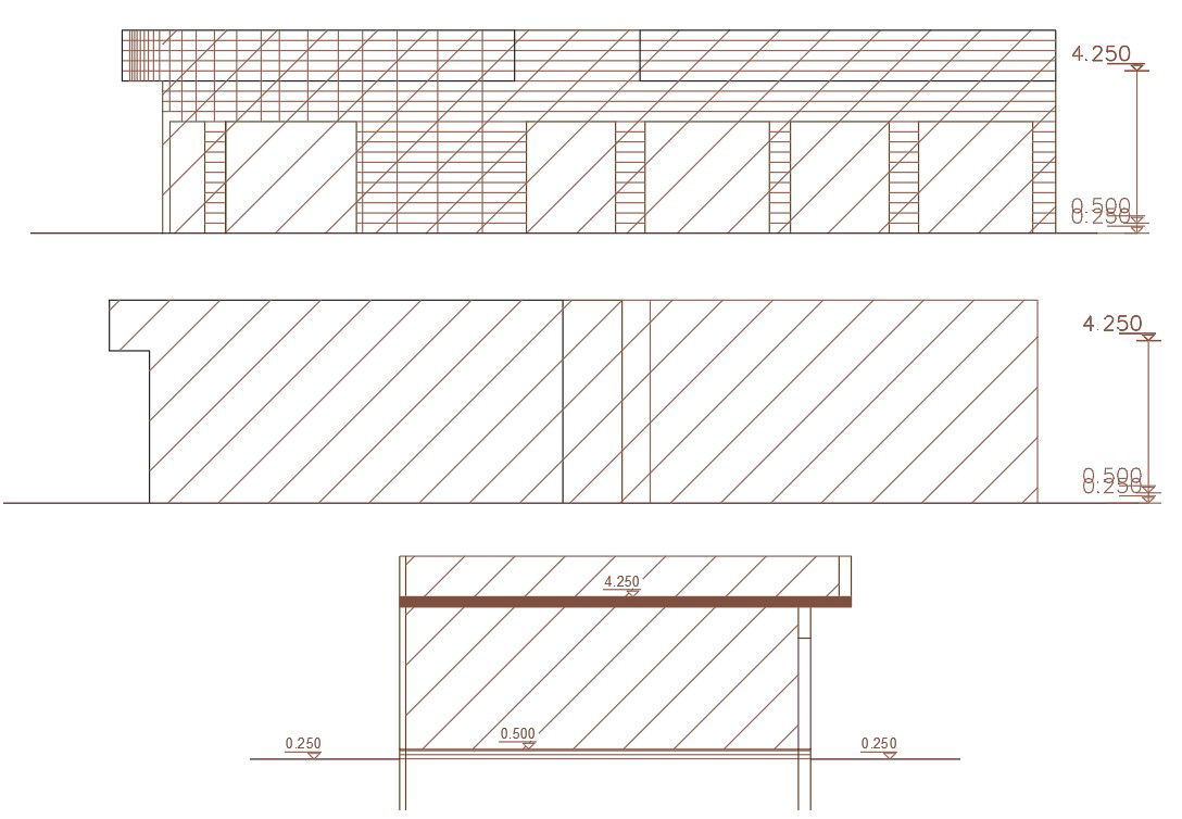 Single Storey Commercial Building Elevation Design