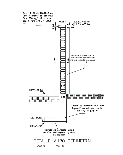 Single slab reinforcement section details are given in this drawing.Download the Autocad file now.