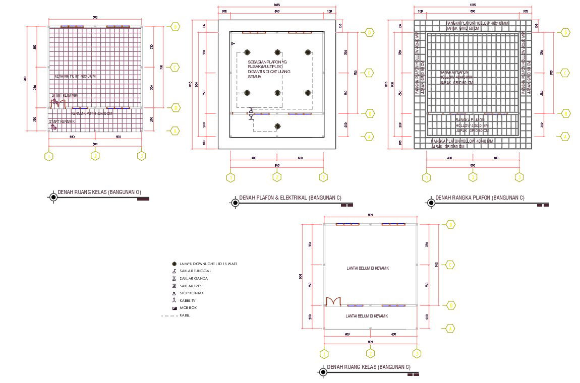 Single storey House Floor plan Drawing