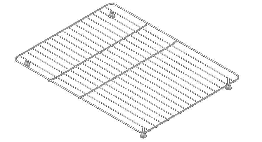Sink drying rack 3d detail