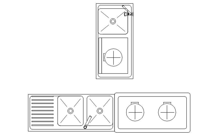 Sink CAD Block AutoCAD Drawing