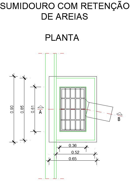 Sink with sand retention AutoCAD model is given.