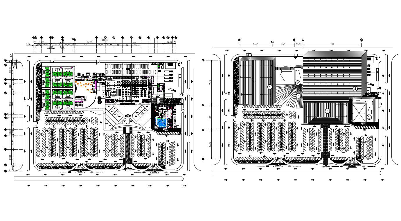 Site Area AutoCAD Drawing samples download