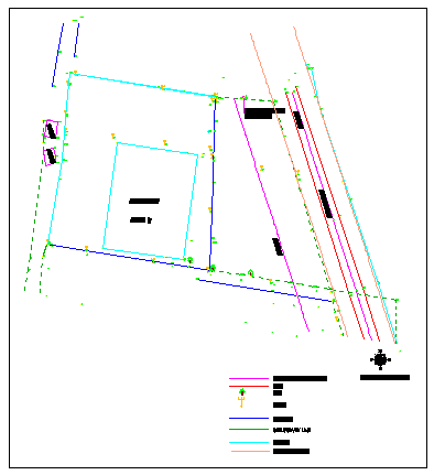 Site layout plan design drawing