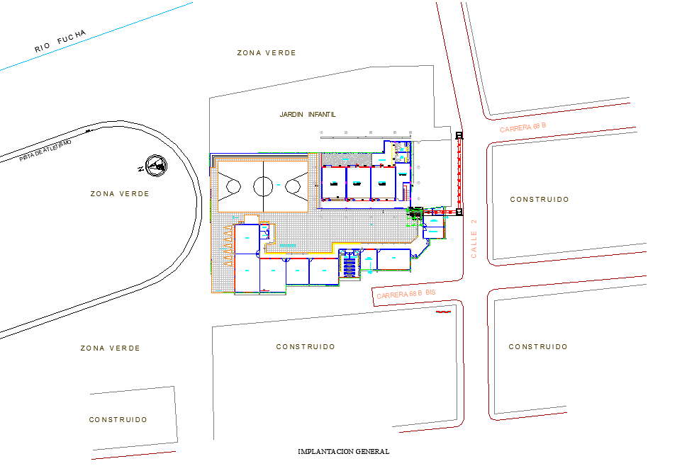 Site location Projector substation electrical dwg file