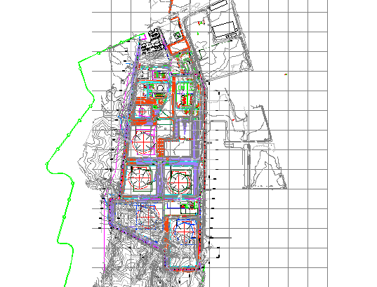 Site plan detail dwg file