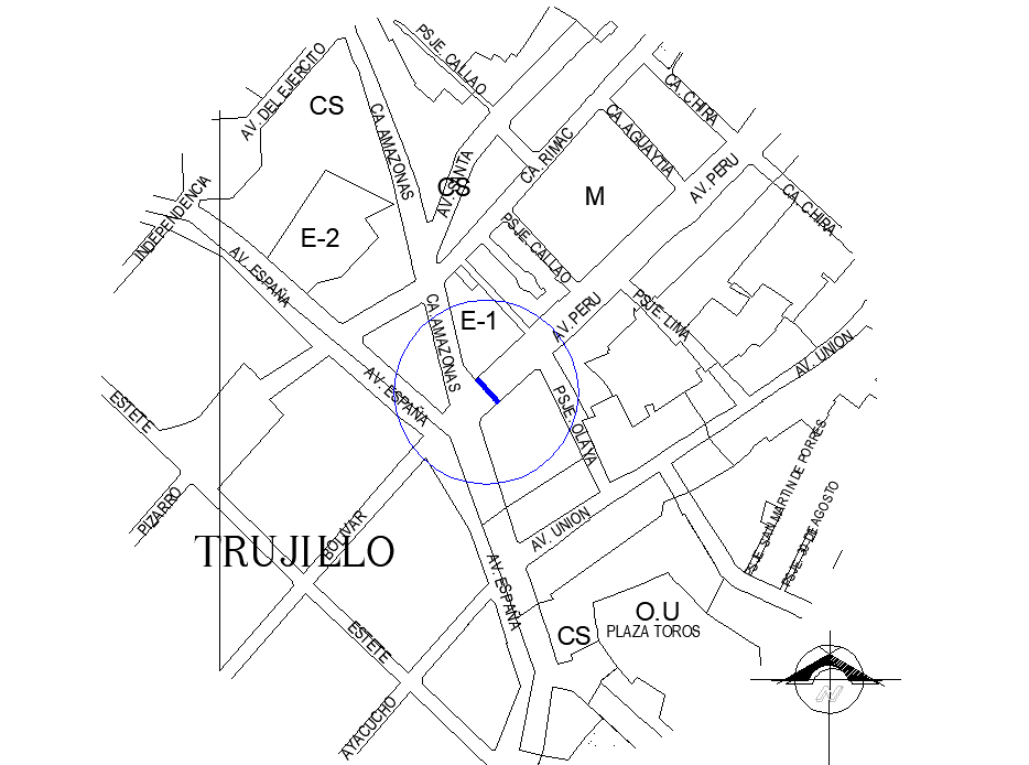 Site plan detail dwg file