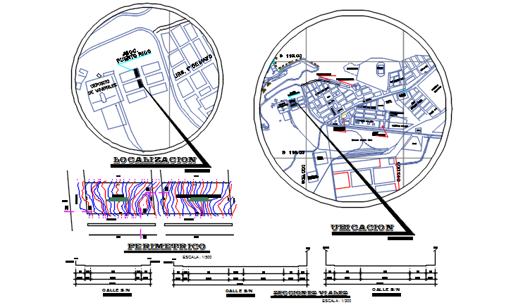 Site plan detail dwg file