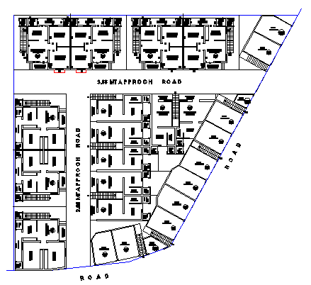 Site plan layout design drawing of House design drawing