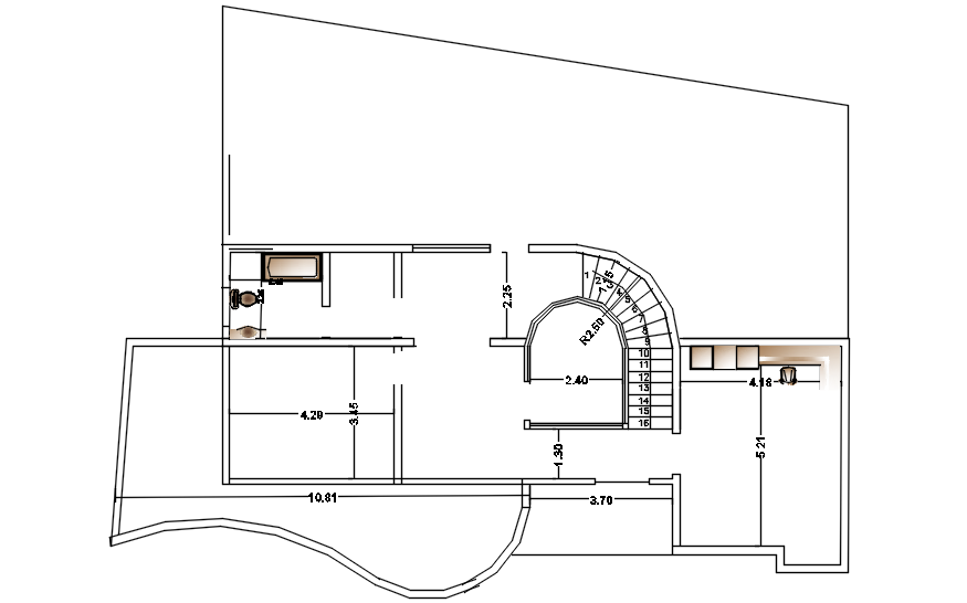 Site plan of the house