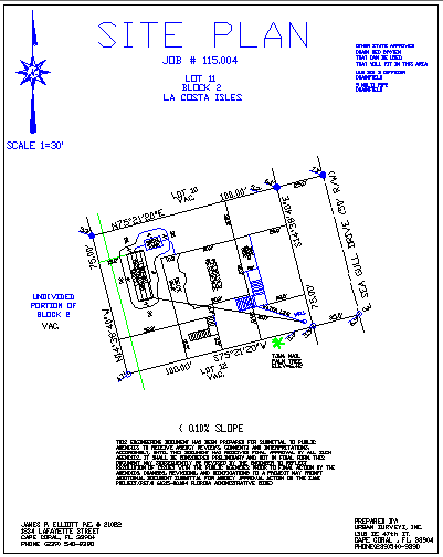 Site Plan DWG with Dimension & Labels Urban Design CAD Block