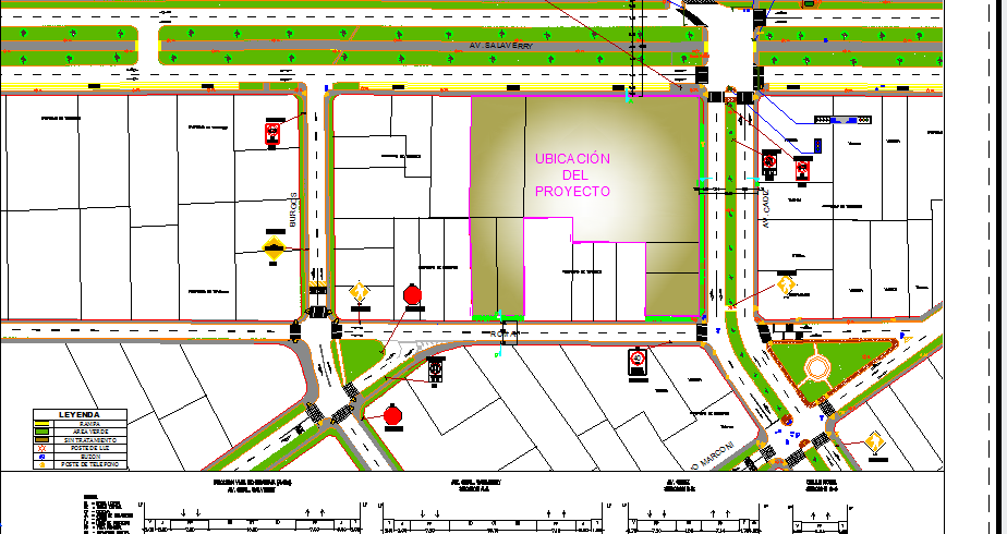 Site plan with structure details of offices of unique dwg file