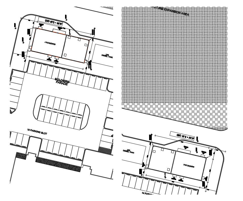 Site MEP plan in AutoCAD 2D drawing, dwg file, CAD file