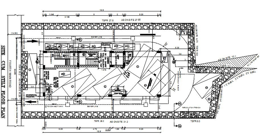 Site layout drawing. Download autocad drawing file | CADBULL