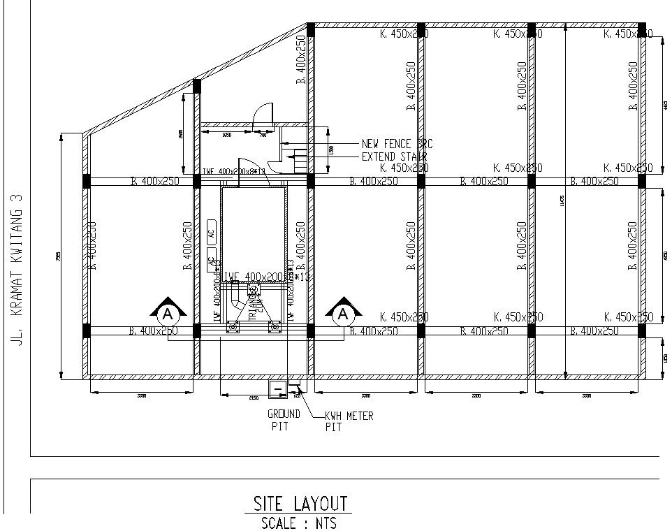 Site layout of tower design in detail AutoCAD drawing, dwg file, CAD file, 2D drawing