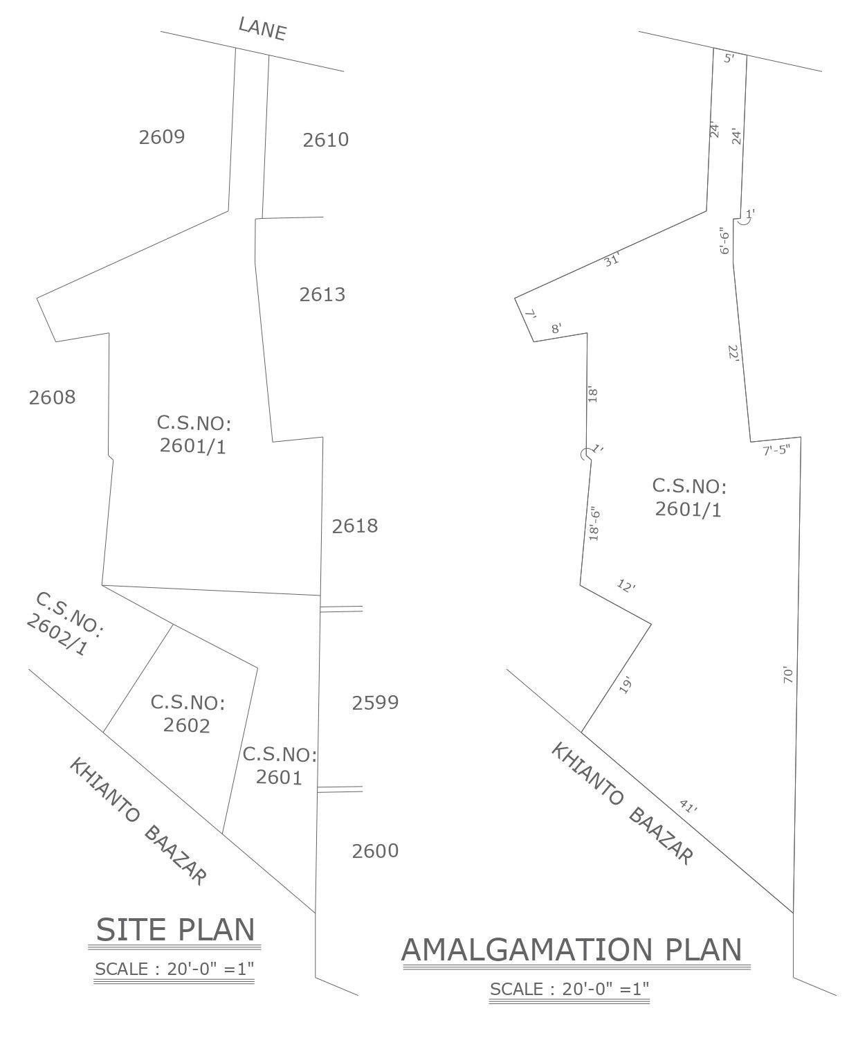 Site plan and amalgamation plan together details dwg autocad drawing .