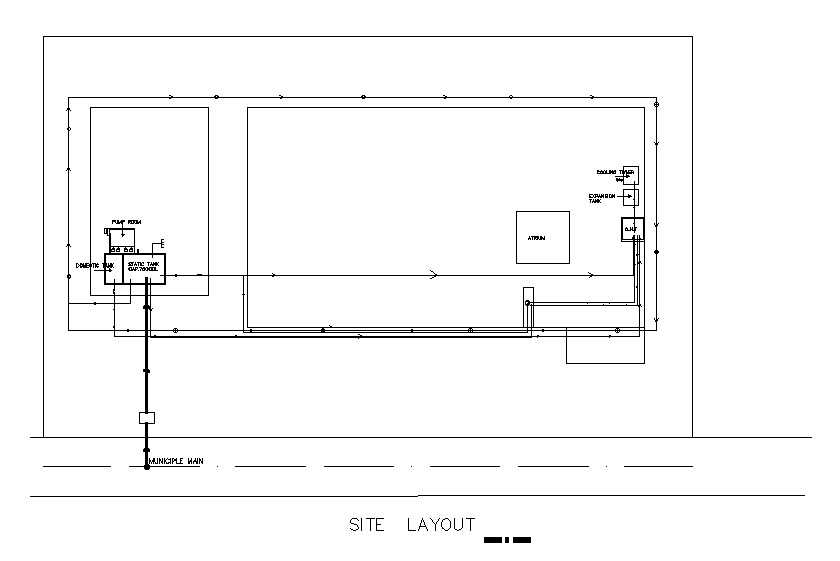 Site plan detail drawing separated in this AutoCAD file. Download this AutoCAD file.